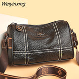 Weiyinxing Quality Solid Color Genuine Leather Shoulder Crossbody Bags For Women 2023 Genuine Leather Ladies Handbags Female Tote Sac