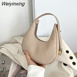 Weiyinxing Women Crocodile Pattern Underarm Bag Versatile Handbags for Women 2023 New Fashion Texture Dumpling Bag Shoulder Bag