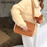 Weiyinxing FASHION Faux Suede Shoulder Bag for Women Widen Strap Handbag Luxury Designer Bag High Quality Bag for Ladies