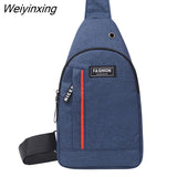 Weiyinxing Men Canvas Multifunction Shoulder Bag Crossbody Bag On Shoulder Travel Sling Bag Pack Messenger Pack Chest Bag For Male