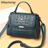 Weiyinxing Quality Crocodile Pattern Leather Women Handbags Luxury Brand Female Shoulder Bag Fashion Messenger Bag New Ladies Tote Sac