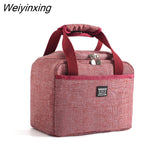 Weiyinxing Lunch Bag New Thermal Insulated Lunch Box Tote Cooler Handbag Bento Pouch Dinner Container School Food Storage Bags