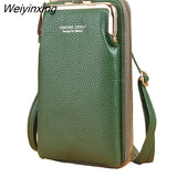 Weiyinxing Women's Small Crossbody Shoulder Bags PU Leather Female Cell Phone Pocket Bag Ladies Purse Card Clutches Wallet Messenger Bags