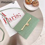 Weiyinxing Women's Shoulder Bag 2023 Summer New Style Korean Messenger Bag Handbag Candy Color Lock Buckle Versatile Shoulder Bag