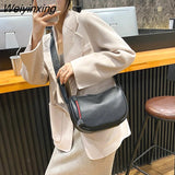 Weiyinxing Women Genuine Leather Shoulder Bags Brand High Quality Natural Cowhide Female Crossbody Bag Luxury Small Messenger Tote