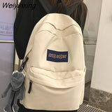 Weiyinxing Bag Male Student Shoulders Large Capacity Couple Backpack Fashion Cool Backpack Female College Teen Computer Bag Mochila
