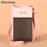 Weiyinxing Women Wallet Solid Color Small Shoulder Bag Multi-Function Letter Phone Money Wallets Pocket Bags Clutch Organizer Storage