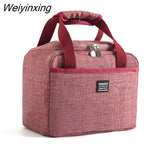 Weiyinxing Lunch Bag New Thermal Insulated Lunch Box Tote Cooler Handbag Bento Pouch Dinner Container School Food Storage Bags