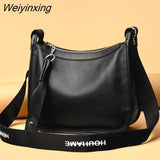 Weiyinxing QualityCow Leather Shoulder Crossbody Bag for Women 2023 Large Capacity Genuine Leather Handbag Luxury Female Messenger Sac