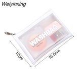 Weiyinxing Cosmetics Bag Women Makeup Organizer Travel Handbag Zipper Clear Beauty Wash Bath Toiletry Waterproof Bags Kit