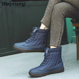 Weiyinxing Ankle Boots Women Non-slip Waterproof Winter Snow Boots Big Size 43 Women Warm Shoes with Thick Fur Boot Botas De Mujer