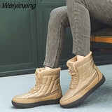 Weiyinxing Ankle Boots Women Non-slip Waterproof Winter Snow Boots Big Size 43 Women Warm Shoes with Thick Fur Boot Botas De Mujer