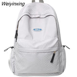 Weiyinxing Women Male Trendy Backpack Men Female Black Travel Book Bag Fashion Lady Laptop College Backpack Girl Boy Leisure School Bag