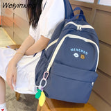 Weiyinxing Women Backpack Kawaii Bear Embroidery Japanese Harajuku Laptop Travel High Capacity School Bags Colleg Cute Schoolbag Mochila