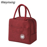 Weiyinxing Bags Portable Zipper Thermal Bag Lunch Bag For Women Portable Fridge Bag Lunch Box Tote Thermal Food Door Bag