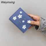 Weiyinxing Women Embroidery Short Wallet Female Large Capacity Coin Purse fold Card Holder Ladies Multifunction Fashion Purse