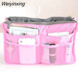 Weiyinxing Nylon Travel Desk Organizer For Cosmetics Hand Purse Large Liner Lady Box Storage Makeup Bag Cheap Bathing Bag Pouch