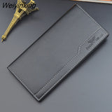 Weiyinxing Men PU Leather Wallets Male Large Capacity Purses Long Multifunctional Money Bag Coin Card Holders Multi-card Position Purse