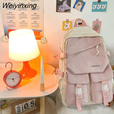 Weiyinxing Japanese College Style Modern Girl Backpack Fashion Large Capacity Teenagers Book Bag Waterproof Travelling Bag Schoolbag