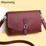 Weiyinxing Genuine Leather Cowhide Multilayer Women Messenger Bags Soft Women Crossbody Bag Designer Women Shoulder Quality Female Bag