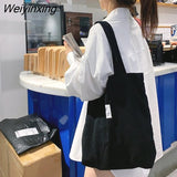 Weiyinxing for Women 2023 Corduroy Shoulder Bag Reusable Shopping Bags Casual Tote Female Handbag for A Certain Number of Dropshipping