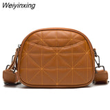 Weiyinxing Solid Color Genuine Leather Shoulder Crossbody Bag for Women 2023 High Quality Cow Leather Ladies Handbag And Purses Sac