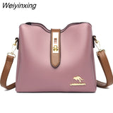 Weiyinxing Leather Cowhide High Capacity Shoulder Crossbody Bags for Women 2023 The New Luxury Handbags Women Bags Designer Handbags