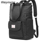 Weiyinxing Women's Backpack 2023 Travel Large Backpack Handbag Schoolbag For Girls Women's Black Bag Female Shoulder Back Mochila