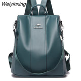 Weiyinxing Fashion Backpack Women Genuine Leather Backpacks Female School Bags For Teenage Girls Shoulder Bag Travel BackPack Mochila