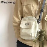 Weiyinxing Women Oxford Cloth Small Shoulder Bag Multicolor Square Bag Single Shoulder Bag Messenger Bag Men And Women Planet Canvas Bag