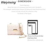 Weiyinxing bag 2023 women new luxury bags chain messenger bag lattice small square bag fashion designer trend handbags