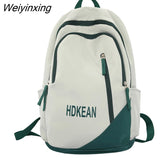 Weiyinxing Lady Waterproof College Backpack Girl Boy Nylon School Bag Men Women Laptop Backpack Fashion Female Leisure Travel Book Bag