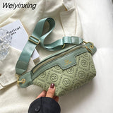 Weiyinxing Women Waist Packs Wide Strap Crossbody Chest Bag Female Fanny Pack Belt Bag Women Fashion Casual Travel Crossbody Shoulder Bag