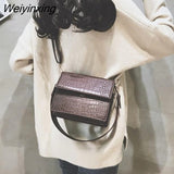 Weiyinxing Pattern PU Leather Crossbody Bags For Women 2023 Wide Shoulder Straps Brand Designer Shoulder Messenger Bag Handbags Totes