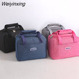 Weiyinxing Box Bag Waterproof Thermal Bag Oxford Fabric Portable Thermal Insulated Cation Picnic Food Box Women Tote Storage Ice Bags