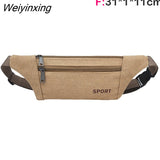 Weiyinxing Men'S Waist Bag Pack Messenger Bag Wallet Purse Reflective Sports Running Man Belt Pouch Canvas Designer Travel Shoulder Bag Man