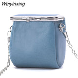 Weiyinxing Women Shoulder bags Fashion Genuine Leather Cosmetic bag Mini Lipstick Bag for Women Solid Cosmetic Bag Small Crossbody Bags