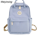 Weiyinxing Student Female Fashion Backpack Waterproof Cute Women School Bag Lady Laptop White Book Kawaii Girl College Backpack Travel