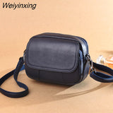 Weiyinxing Leather Women's Casual Fashion Bag Women Messenger Bag Small Shoulder Bag Crossbody Bags for Real Cowhide Women Handbags