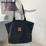 Weiyinxing Nylon Waterproof Canvas Bag Women's One Shoulder Large Capacity College Student Class Bag Handbag Women Tote Bag