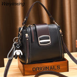 Weiyinxing trend handbags for women Vintage PU Leather Shoulder Hand Bag Ladies Daily Casual Crossbody Purses Female Messenger Bag