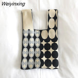 Weiyinxing Design Knitted Handbags Wrist Bags For Women Knitted Women's Handbag Ladies Carry Tote bag pouch sac a main femme