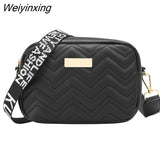 Weiyinxing Lingge Embroidery Small Messenger Bag For Women Trend Luxury Female Shoulder Bag Casual Ladies Crossbody Bags 2023 New