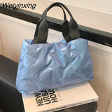 Weiyinxing Warm New Fashion Space Handbag Nylon Cotton Casual Tote Bags For Women Large Capacity Commuter Handbag Female Underarm bag