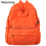 Weiyinxing Student Vintage Women Backpack Canvas Female Laptop Bag Travel Kawaii Ladies Backpack Girl Fabric School Bag New Fashion