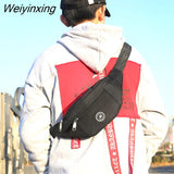 Weiyinxing Chest bag Nylon Waist Bag Women Belt Bag Men Fashion Colorful Bum Bag Travel Purse Phone Pouch Pocket hip bag