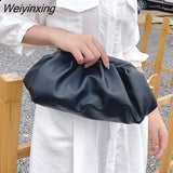 Weiyinxing Mantang Fashion Ladies Solid Color Elegant Messenger Bag Ladies Clutch Bag Ladies Party Handbag Ladies Shoulder Messenger