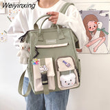 Weiyinxing Capacity Backpack Female Waterproof Cute Schoolbag Kawaii Girl Laptop Bag Travel Shoulders Bag For Women 2023 New Mochilas