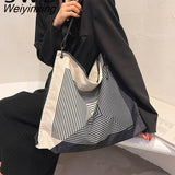 Weiyinxing Women's Shopper Bags Luxury Designer Handbag Female Korean Fashion Zipper Large Capacity Shopping Shoulder Bags For Women