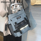 Weiyinxing Women Handbags Messenger Bag Reflect Light Men Crossbody Bags Ladies Large Capacity Shoulder Tote Bag Youth School Bags